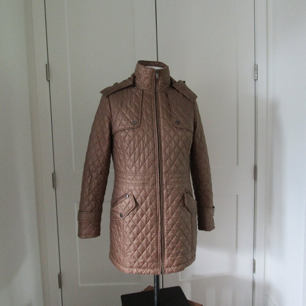 TUMI Women's Diamond Primaloft Quilted Coat Jacket Size M